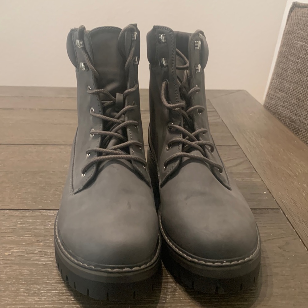 Gray Boots! Size 10. Wore once!